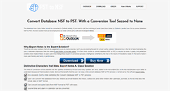 Desktop Screenshot of convertdatabasensftopst.psttonsf.org